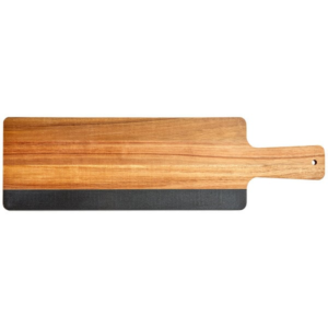 personalized acacia wood and marble serving board