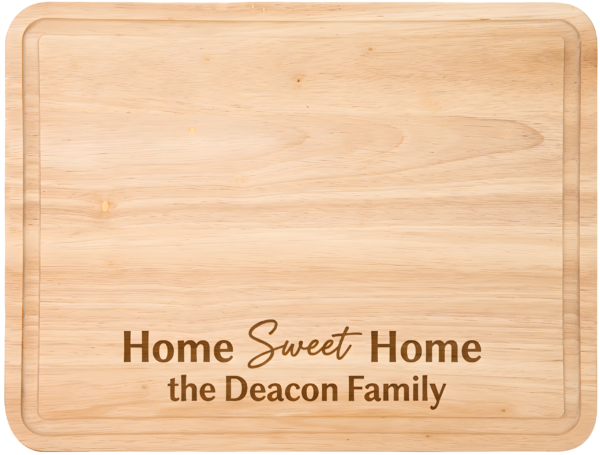 Personalized Reversible Cutting Board
