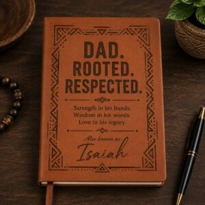 Personalized Dad Rooted Respected Journal Father’s Day Gift