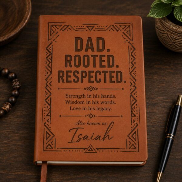 Personalized Dad Rooted Respected Journal Father’s Day Gift