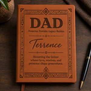 Personalized Protector Provider Legacy Builder Journal,  Father’s Day Gift