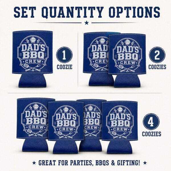 Dad’s BBQ Crew Magnetic Can Cooler