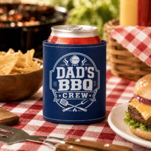 Dad’s BBQ Crew Magnetic Can Cooler