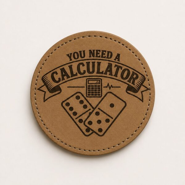 Domino Coasters Set of 6 with Holder