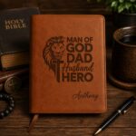Personalized Man of God Dad Husband Hero Journal, Father’s Day Gift