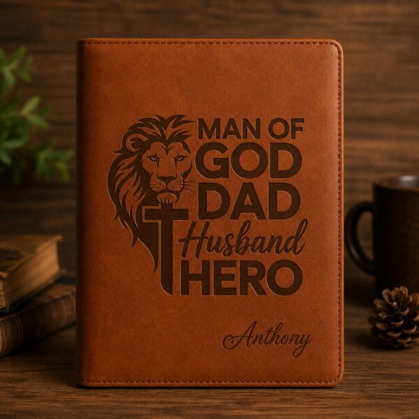 personalized man of god dad husband hero journal, father’s day gift Personalized Man of God Dad Husband Hero Journal, Father’s Day Gift