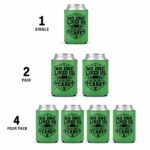 Kelly Green Leatherette No One Like Us, And We Don't Care Can Cooler
