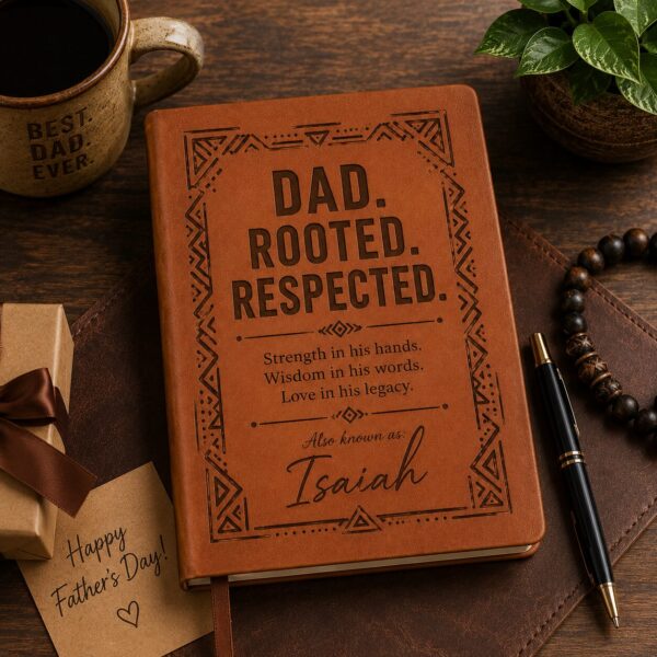 Personalized Dad Rooted Respected Journal Father’s Day Gift
