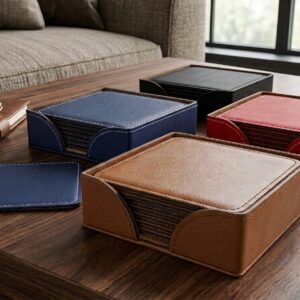 Personalized Leatherette Coasters