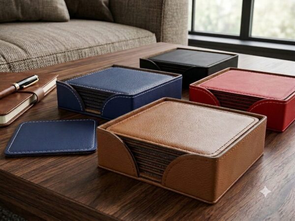 Personalized Leatherette Coasters