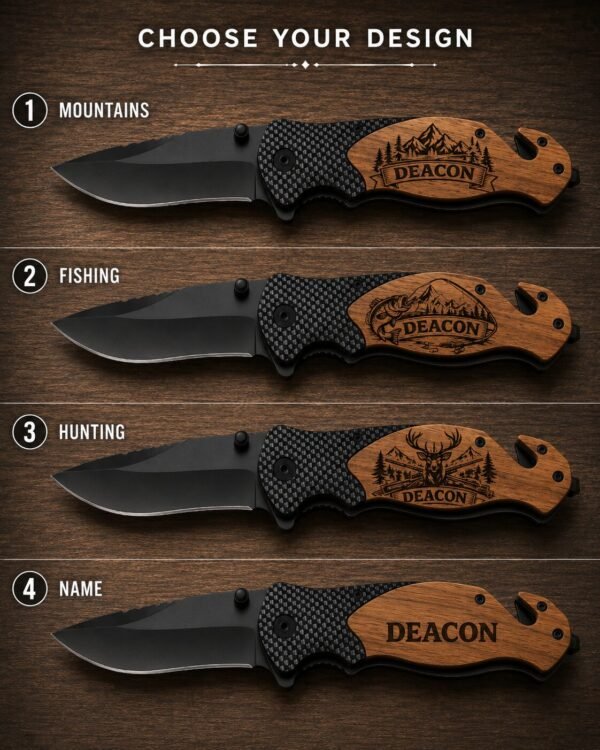 Personalized Engraved Pocket Knife for Him